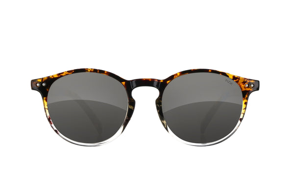 Fuse Lenses Carbon Grey Mirror replacement lenses shown in Oakley Holbrook frames